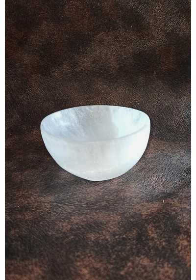 Enerji Çanağı Beyaz Selenit Küçük Kase 8cm
