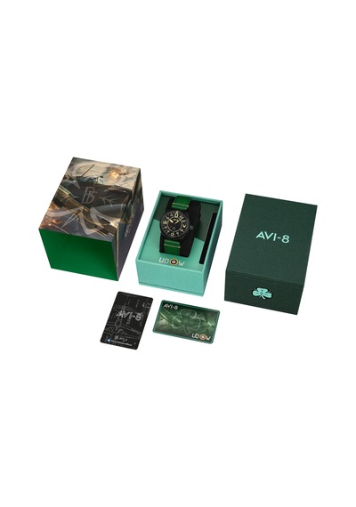 Avı-8 Spitfire Av-4154-01 Smith 24 Hour Paddy Limited Edition Otomatik Erkek Kol Saati Siyah