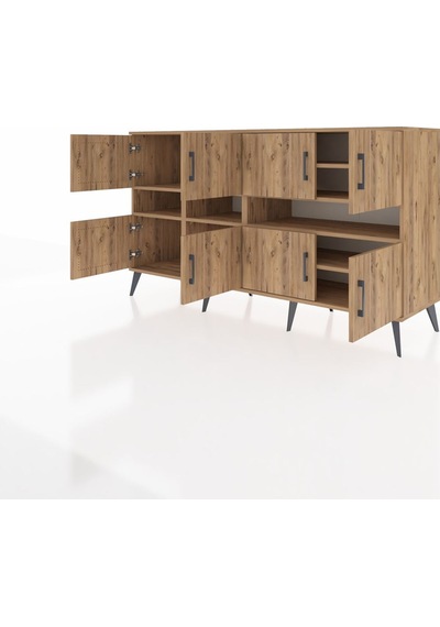 Kronos Konsol 8 Raflı 8 Kapaklı 176x59x99 Çam-çam Çam-çam Kronos Konsol 8 Raflı 8 Kapaklı 176x59x99 Çam-çam Çam-çam