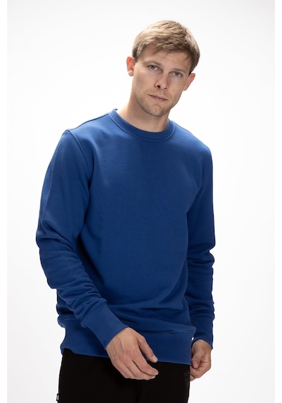Bad Bear Corner Baskılı Parlament Mavisi Crewneck Erkek Sweatshirt Parlement Mavisi