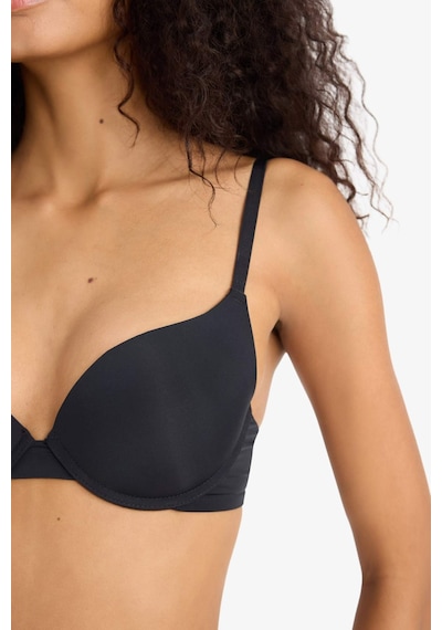 Defacto Push Up Micro Kaplı Yarım Dolgulu Balenli Tişört Bra Fall İn Love Z3350az25aubk81 Siyah Defacto Push Up Micro Kaplı Yarım Dolgulu Balenli Tişört Bra Fall İn Love Z3350az25aubk81 Siyah