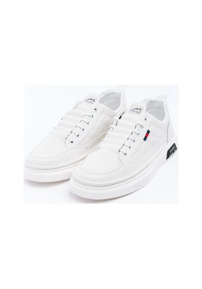 Derinet Günlük Comfort Taban Erkek Sneaker Beyaz Beyaz