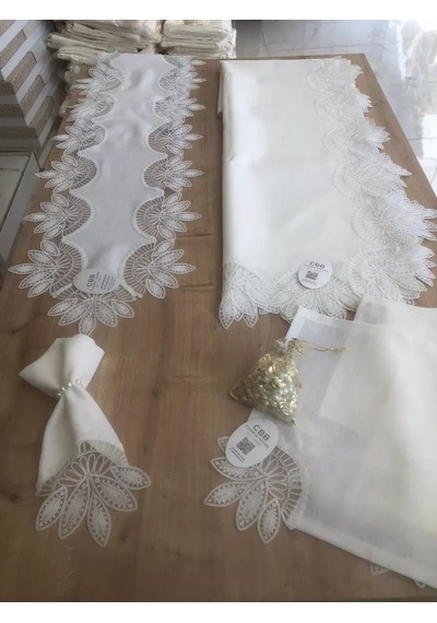Gees Global Sofra Takımı Lady Gardenya Keten Yemek Takımı 160x220 Masa Seti 26 Parça Runner Set Krem Gbzs Gees Global Sofra Takımı Lady Gardenya Keten Yemek Takımı 160x220 Masa Seti 26 Parça Runner Set Krem Gbzs