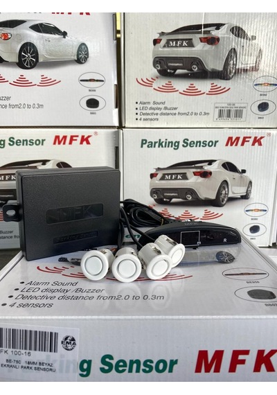 Mfk Universal Park Sensörü Dijital Görüntülü Ve Sesli Beyaz 18 Mm