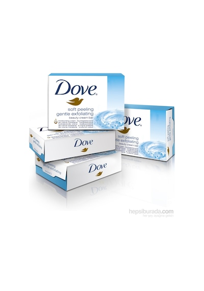 Dove Sabun Soft Peeling Gentle Exfoliating Cream Bar Sabun 100 G 4'lü