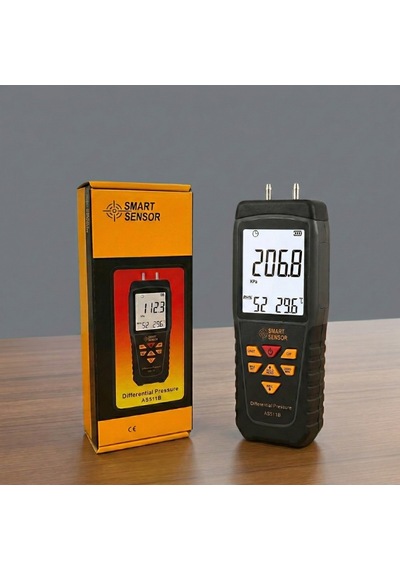 Smart Sensor As511b Dijital Fark Basınç Manometresi 29.9 Psı Diferansiyel Basınç Ölçümü