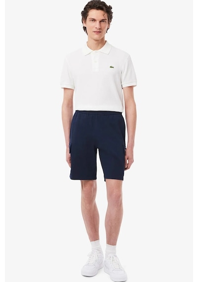 Lacoste Mens Reguler Fit Cotton Fleece Cargo Shorts Erkek Kargo Cepli Pamuk Şort Lacivert Lacivert
