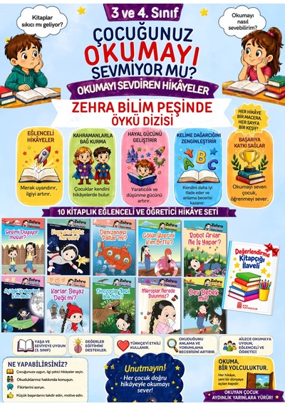 4.sınıflar Özel Birbirinden Güzel Okuma Kitapları 10'lu