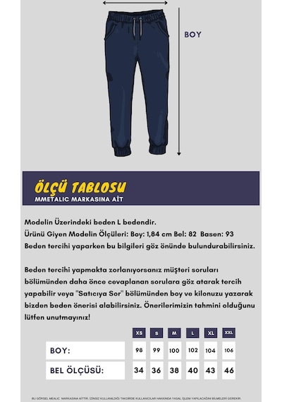MMetalic Antrasit Erkek Paça Ribanalı Cep Fermuar Detaylı Eşofman Altı Mtlce08 Antrasit