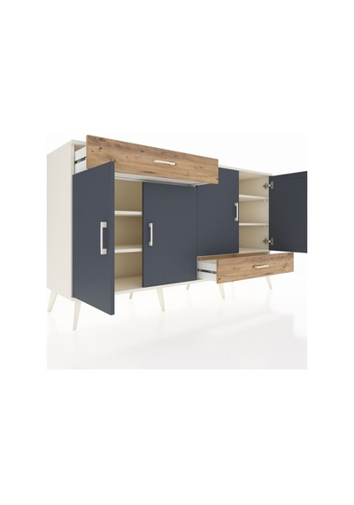 Hyperion Konsol 5 Raflı 2 Çekmeceli 4 Kapaklı 176x44x99 Aytaşı-an Aytaşı-antrasit/çam Hyperion Konsol 5 Raflı 2 Çekmeceli 4 Kapaklı 176x44x99 Aytaşı-an Aytaşı-antrasit/çam