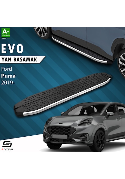 S-dizayn Ford Puma Evo Krom Yan Basamak 173 Cm 2019 Üzeri