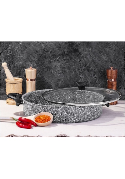 Taç Ultra Granit 24 CM Basık Tencere Taç Tencere Taç Granit