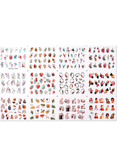 Su Transferli Nail Art Sticker D001 51025-1