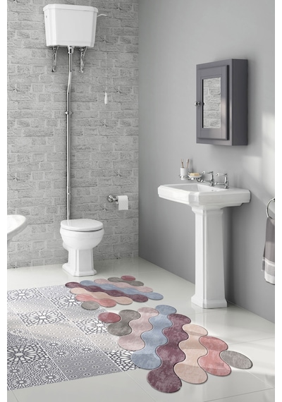 Alanur Florya Lazer Kesim 2 Li Banyo Takimi St210117gr Renkli