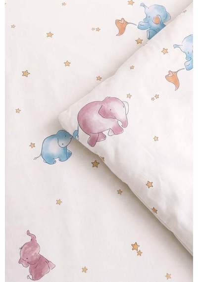 Sleep Time %100 Pamuklu Bebek Nevresim Seti Çok Renkli