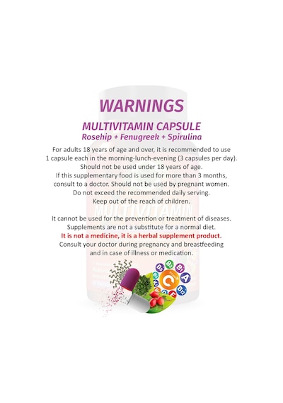 Gökçek Şifa Multivitamin 1000 MG 60 Kapsül