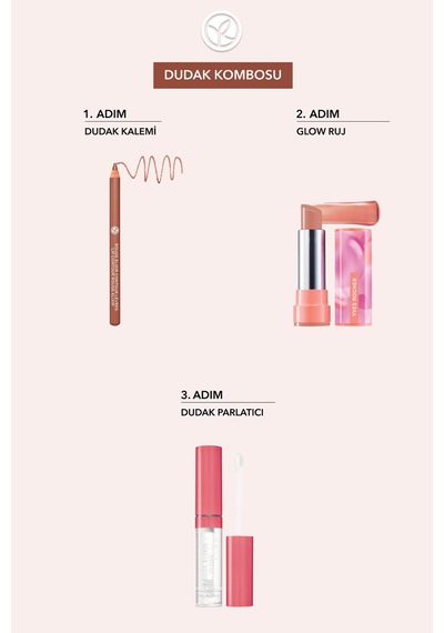 Yves Rocher Tahta Dudak Kalemi-02. Pembe-1.2g-75979 02 Pembe