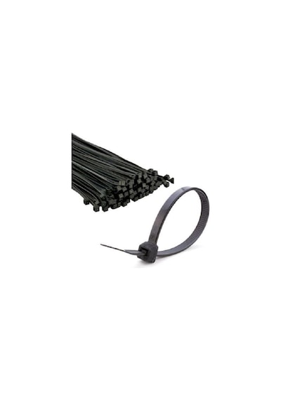 Pemsan 25cm X 3,6mm Plastik Cırt Kelepçe Kablo Bağı 100 Adet
