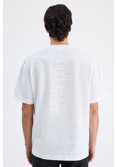Twn Relaxed Fit Ekru Düz T-shirt 6ec144701626m Çok Renkli