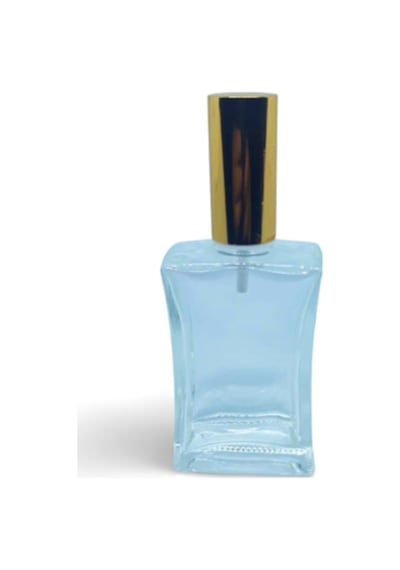 Parfüm Şişesi 50 Ml 10 Adet Sarı Kapak Plastik Valf İçbükey Boş Şişe