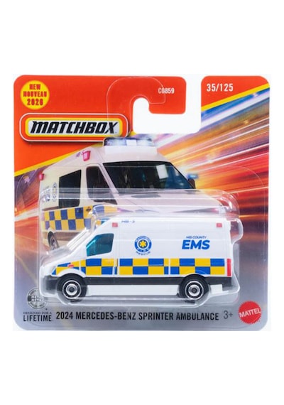 Matchbox 2024 Mercedes Benz Sprinter Ambulance 1/64 Jhn67 Beyaz