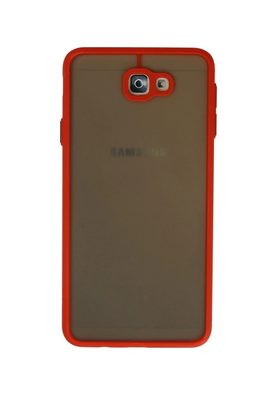 Newface - 656 - Samsung Uyumlu Galaxy J7 Prime Kılıf Montreal Silikon Kapak - Glblseme - - Kırmızı