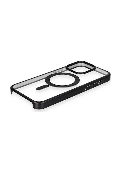 Newface - 811 - Apple Uyumlu iPhone 15 Pro Max Kılıf Erozi Magsafe Kapak - Lvsqvr - - Siyah