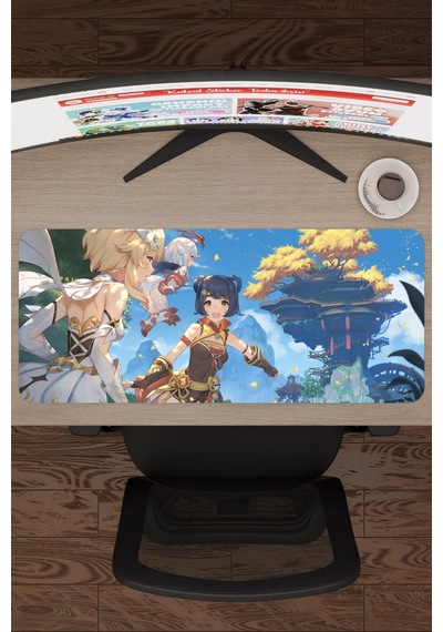 Xiangling Genshin Impact Anime Oyuncu V4 - 70x30 Xl Gaming Mouse Pad Fare Altlığı