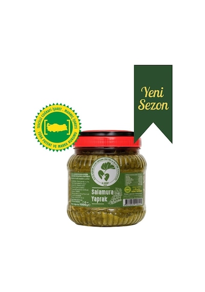 Alaşehir Kadın Kooperatifi Coğrafi İşaretli Alaşehir Salamura Asma Yaprağı 1 KG