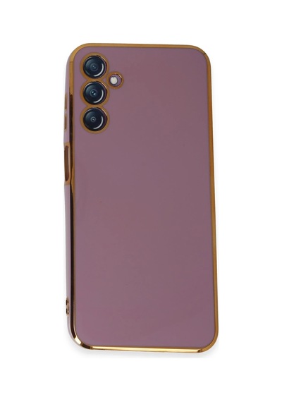 Uray Store Samsung Galaxy Uyumlu  M14 5g Kılıf Volet Silikon - Mor