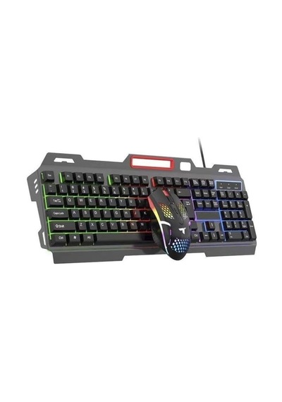 Tmk-06 Rgb Gaming Mouse & Keyboard Set Işıklı Kablolu Q Klavye Ve Mouse Seti Oyuncu Set Siyah Diğer