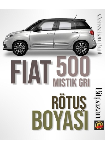 Fiat 500 Metalik Mistik Gri - 612 - Profesyonel Rötüş Boyası - Taş Izi Ve Çizik