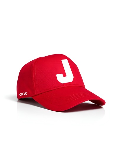 Ogc J Harfi Unisex Şapka Kırmızı