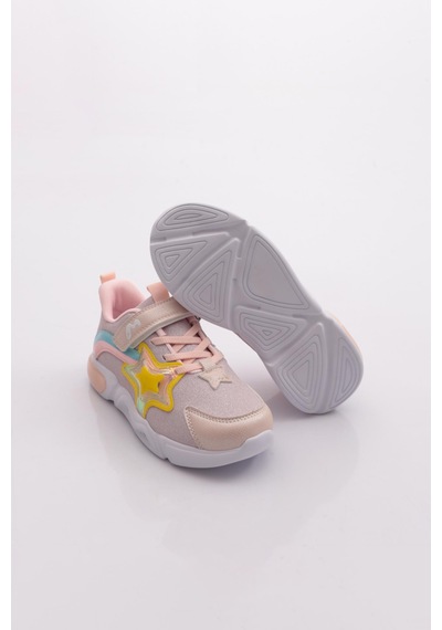 Marco Kids 03-26y316 Çocuk Filet Işıklı Spor Ayakkabı Pembe