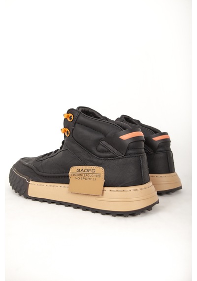Guja Erkek Yüksek Bilek Bağcıklı Sneaker Gj 501 Siyah