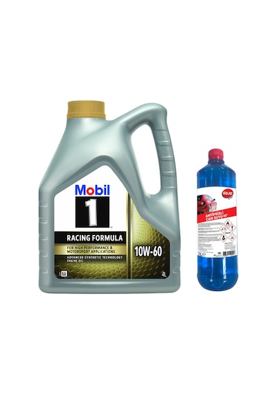 Mobil 1 10W-60 Motor Yağı 4 L + Gojo Antifrizli Cam Suyu 1 L