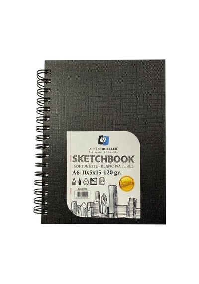 Alex Schoeller Spiralli Sert Kapak 120g A6 Sketchbook Alx.9995