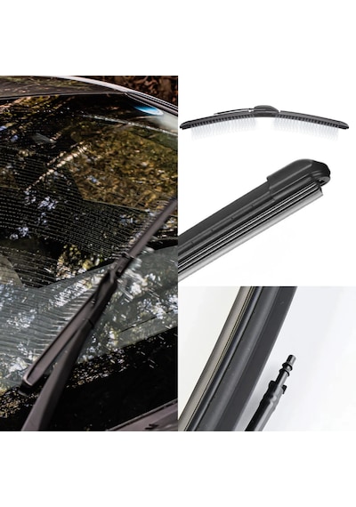 Maybach Tipi Akıllı Fıskiyeli Silecek Seti Görüş Kesmez Tıkanmaz Sistem 14 Adaptörlü Tüm Araçlara Uyumlu