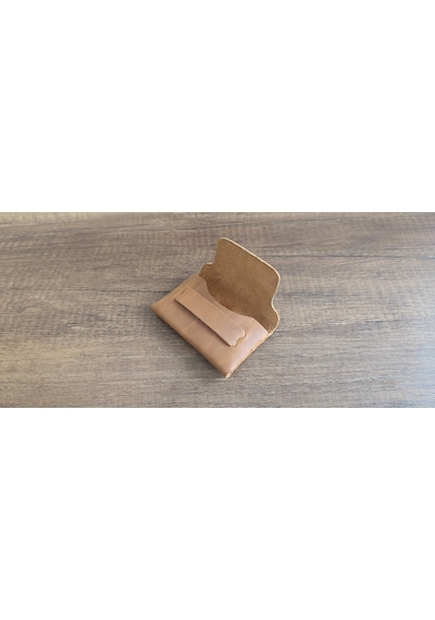 Sumerian Leather Craft Minimalist Deri Kartlık Taba Rfid Kart Koruma Hediye Taba