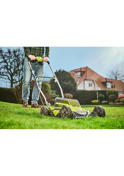Ryobi Ry36lmm46a-140 36v Tekerlekli Malçlama Ve Çim Biçme Makinesi 4.0ah 46cm 5133005486