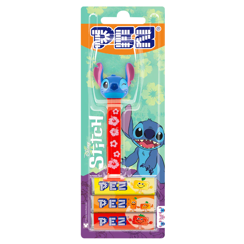Pez Dispenser Stitch Aloha Meyve Aromalı Şekerleme Makinesi Ve Şekerleme Yedekleri