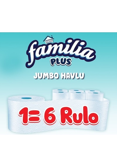 Plus Jumbo Havlu 1 3 Rulo 6 Adet