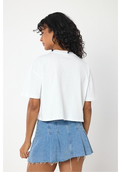 Urbantrendstore Crop Tişört Beyaz Brooklyn Baskılı Rahat Kesim Raw Cut Basic Kısa Tshirt Beyaz Urbantrendstore Crop Tişört Beyaz Brooklyn Baskılı Rahat Kesim Raw Cut Basic Kısa Tshirt Beyaz