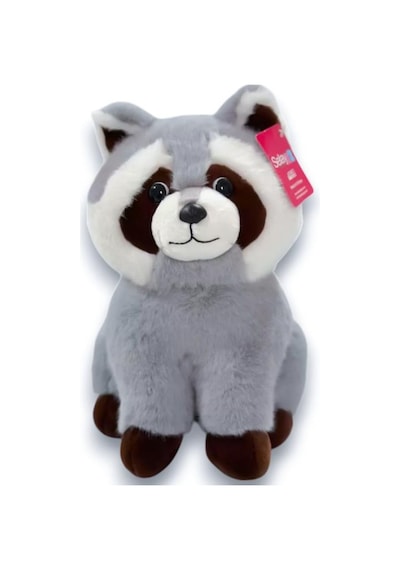 Selay Toys Pelüş Gri Rakun 30 Cm 4542