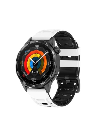 İle Uyumlu Mecha Style 22mm Kordon Gt6/gt6 Pro/gt5/gt5 Pro/gt4/gt3/gt3 Pro/gt2/gt2 Pro 46mm İçin Nefes Alabilen Gt6 Pro Kordonu Yumuşak Doku Çift Renk Gt6 Kordon