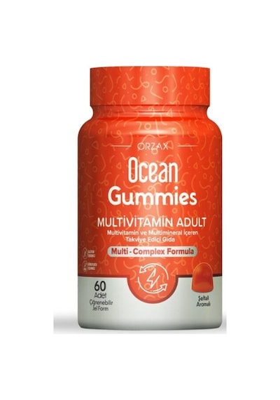 Orzax Ocean Gummies Multivitamin Adult 60 Çiğnenebilir Jel Form