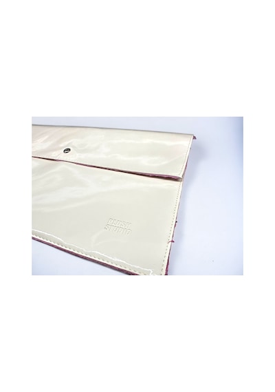 Plush Studıo Istanbul Krem Rugan Laptop Ve Evrak Çantası Fuşya Peluş Astarlı 36 26 Cm Bej Bej