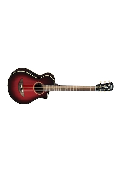 Yamaha Apxt2drb Elektro Akustik Gitar Dark Red Burst