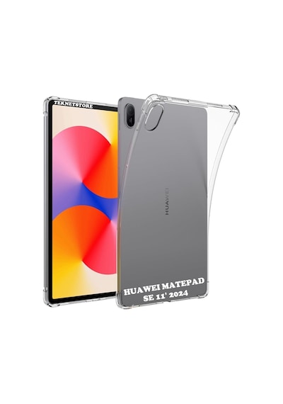 Huawei Matepad Se 11 İnç Kılıf Şeffaf Köşe Korumalı Crystal Clear Silikon Kapak Ags6-w00 Ags6-w09 Kılıf