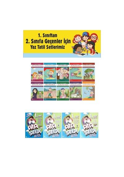 1.sınıftan 2.sınıfa Geçenler İçin Ata Tatilde +10 Lu Hikaye Seti 6